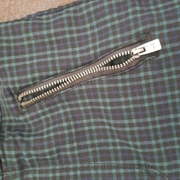 #T - Hollister Women Ultra High Rise Plaid Pants Blue Green Black Size S - Picture 8 of 8